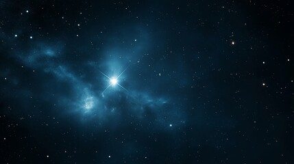 Obraz premium Pleiades star cluster illuminating the night sky in a stunning cosmic display