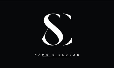 SC, CS Abstract Letters Logo Monogram