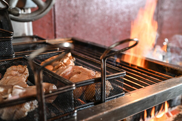 cuisine feu grillade cuisson viande restaurant