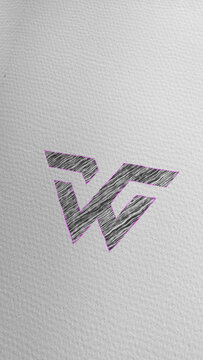 Scribble Jittery Text Vertical Logo Reveal 157