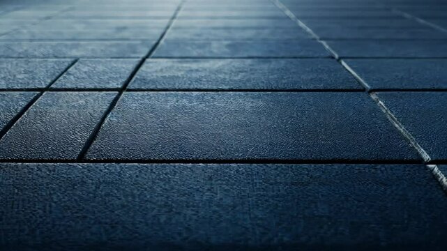 deep navy blue gym mat texture, smooth surface, judo training feel, seamless background, subtle lighting, indoor sports atmosphere, soft tones