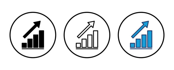 Growing graph Icon. Chart icon. diagram icon