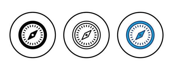 Compass icon vector. arrow compass icon vector