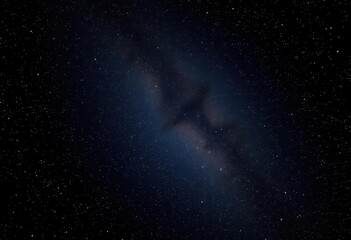 Fototapeta premium Inky black canvas speckled with countless glittering stars, astronomy, stars