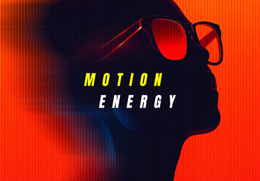 Motion Energy Photo Effect Mockup