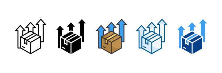Product Increment Icon Set Multiple Style Collection