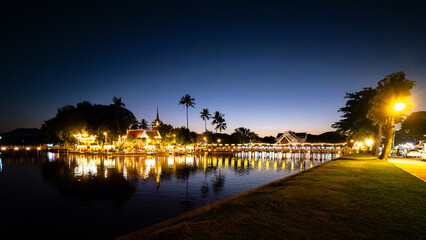Obraz premium Traphang Ngoen Night Market, Sukhothai