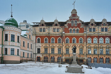 Old Town Hall of Vyborg in winter