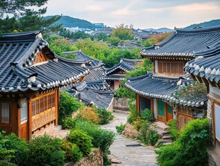 Obraz premium Korean Traditional Houses