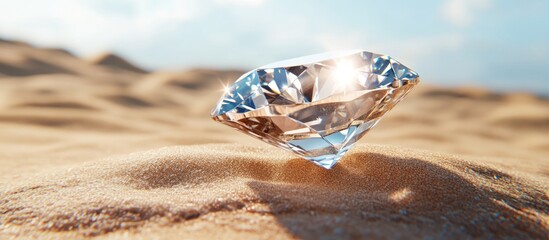 Desert Diamond Sparkle, Sunlit Sands. Luxury Ad