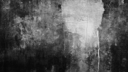 Fototapeta premium Black and white vintage scratched grunge paper isolated on background, old film effect. Distressed old abstract stock texture overlays. space for text.