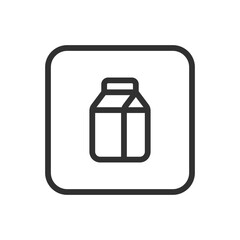 Fototapeta premium Milk Icon - Modern Simple Flat Vector for Web and Mobile