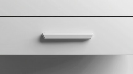 Sleek Modern Drawer Handle: Simple Geometric Design for Contemporary Furniture
