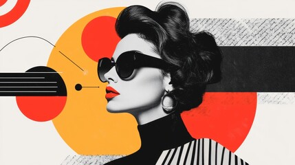 A vibrant marketing flyer for a fashion brand distributed in a trendy neighborhood.