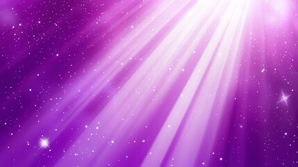 Fototapeta premium Purple Cosmic Light Rays: A Captivating Celestial Display