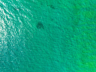 Sea surface aerial view,Bird eye view photo of waves water surface texture,Summer sea background,Beautiful nature Amazing view sea background