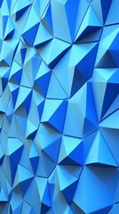 Obraz premium Stunning Blue Geometric Wall Design - Modern Architectural Art