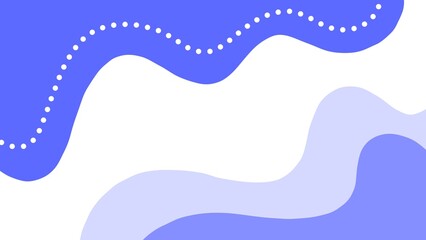 Minimalist fluid design with blue and white colors