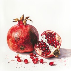 Pomegranate Punica granatum pomegranate png transparent background