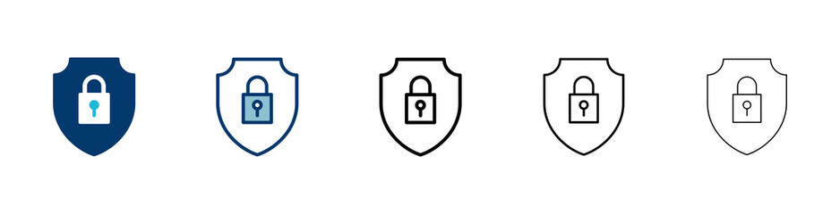 Security icon vector isolated on white background. protection icon. privacy. vpn