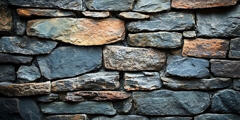 Fototapeta premium Rustic stone wall texture background (5)