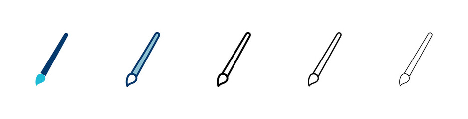 Obraz premium Paint icon vector isolated on white background. Paint brush vector icon. Paint roller icon