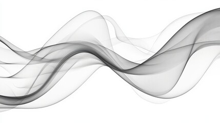 Abstract Gray Wave Design: A Sophisticated and Elegant Background