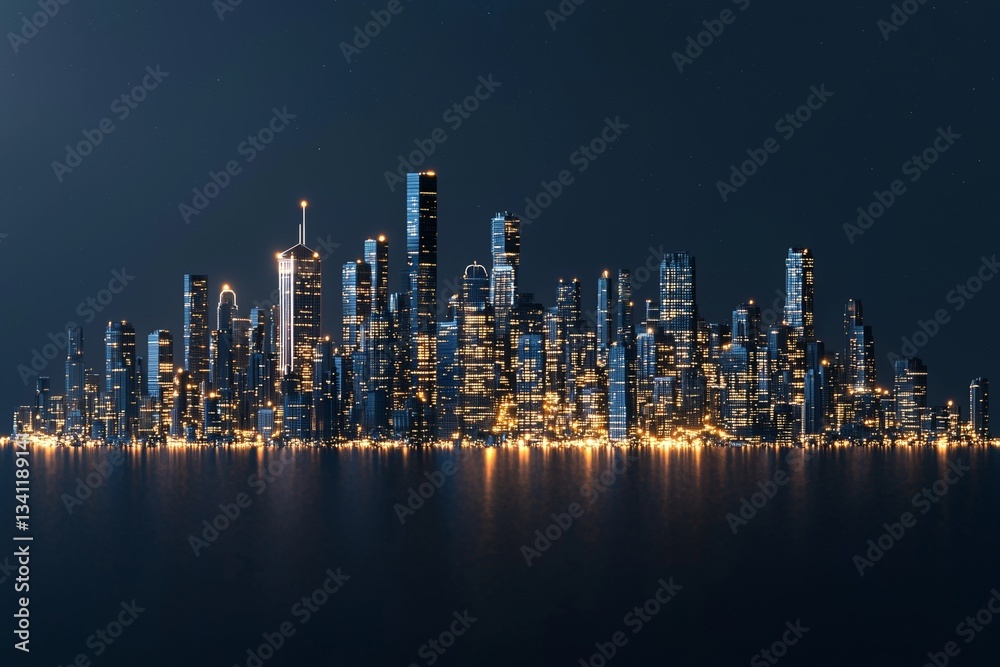 Poster the image presents a futuristic technology background with glowing lines, illustrating digital data 