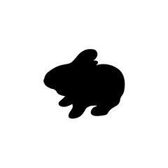 silhouette of a rabbit
