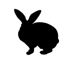 silhouette of a rabbit