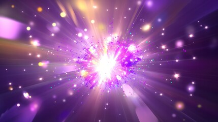 Naklejka premium Abstract Explosion Design: Radiant Burst of Color