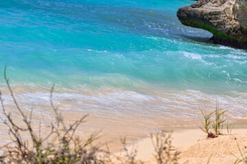 Beautiful beach at Caribbean sea in Playa del Carmen, Mexico.