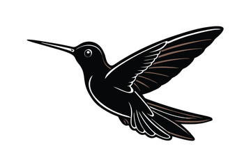 Fototapeta premium hummingbird on a white background