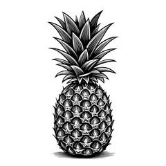 Obraz premium pineapple vector illustration