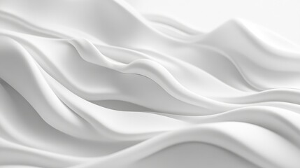 Obraz premium Gentle white wave ripples across a smooth surface, giving a tranquil and dreamy effect.