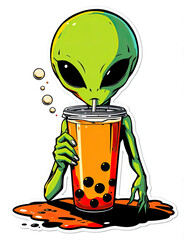 cartoon illustration of a man holding a cup of coffee