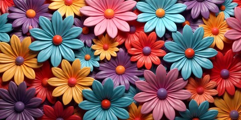 Fototapeta premium colorful flowers background