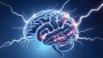 Human Brain Anatomy with Neural Connections in 3D