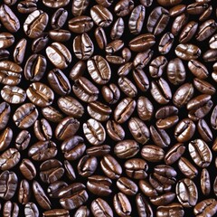 Roasted Coffee Beans Seamless Pattern