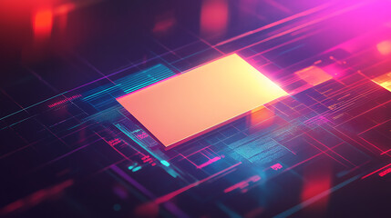 A digital stock trading interface with a floating blank check symbolizing unlimited investment potential