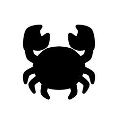 crab on white background