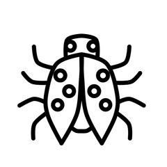 beetle icon illustration