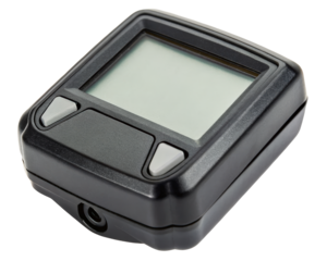 Digital display device for measuring precise metrics on a transparent background
