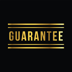 gold color guarantee rubber stamp, icon, flat, design, vector, illustrations, education, style, trendy, collections