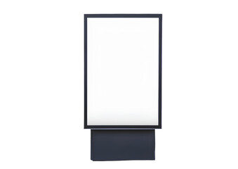 Empty billboard isolated on a transparent background
