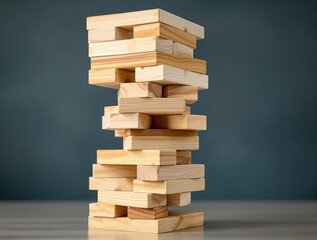 Housing Market Jenga Tower About to Collapse as a Symbol of Real Estate Uncertainty