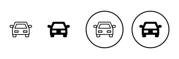Car icon vector. car sign and symbol. small sedan