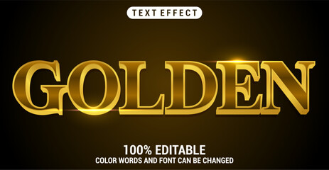 Editable Golden  text style effect