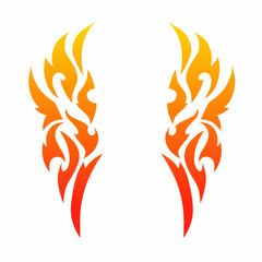 illustration design abstract tribal art tattoo. for a pair of arms