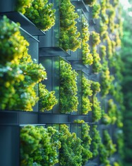 Lush Green Vertical Garden Wall